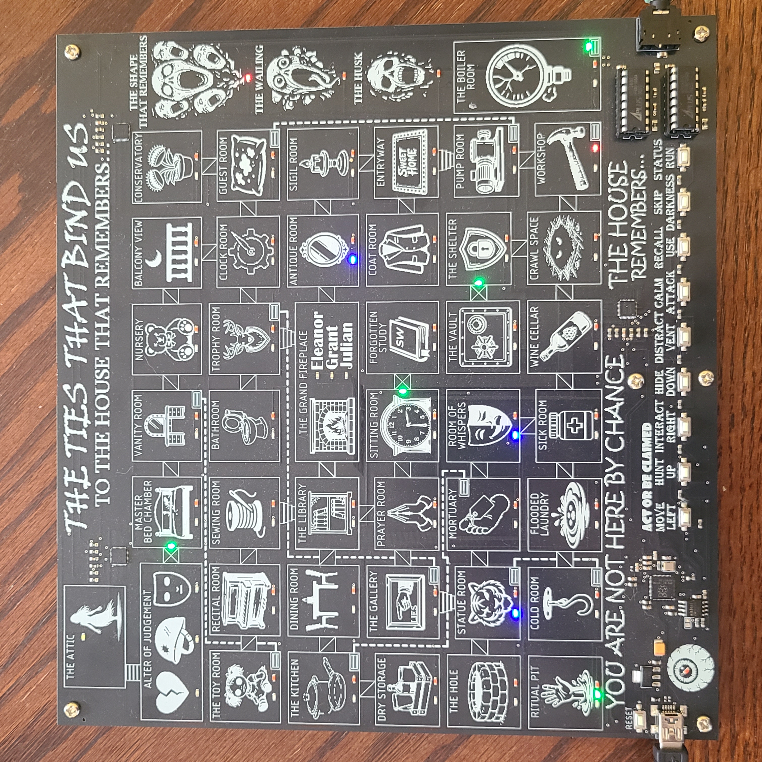 The Ties That Bind Us — Front of Board